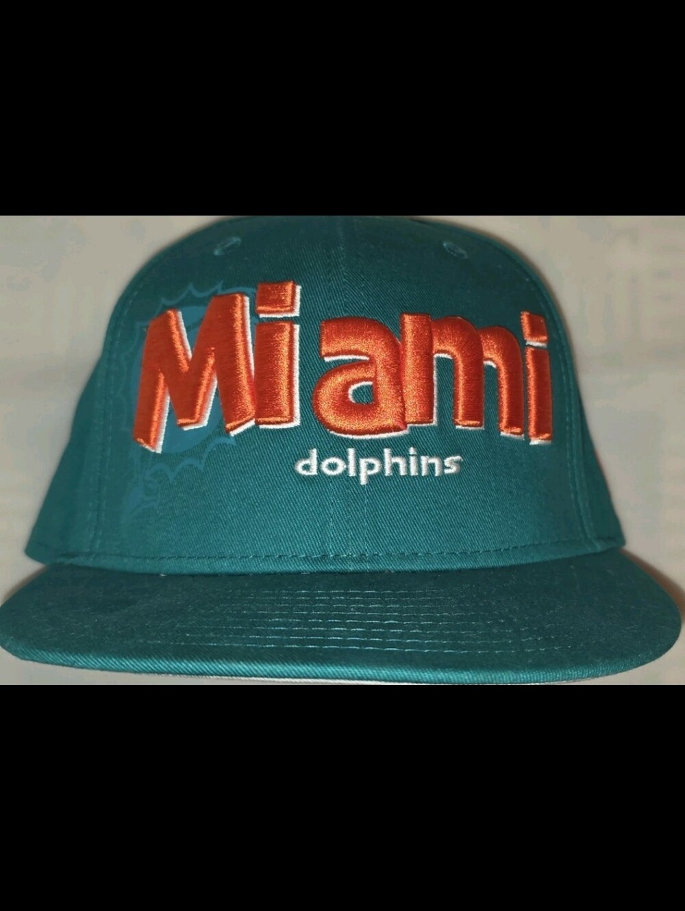 New Era Miami Dolphins 9FIFTY Snapback Hat Teal NFL Flat Bill Cap NWOT